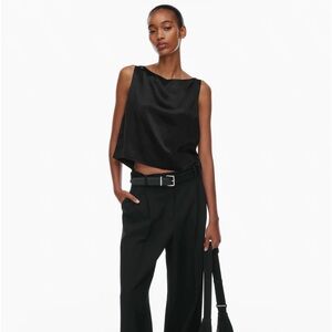 Aritzia Women's Babaton Cunning Satin Top Worn 1x Size Medium
